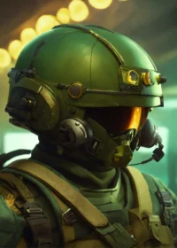 Military Helmet Green