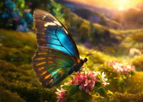 Wings of Wonder Nature’s Jewel in Bloom