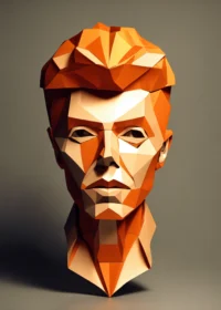 Origami-head-of-David-Bowie