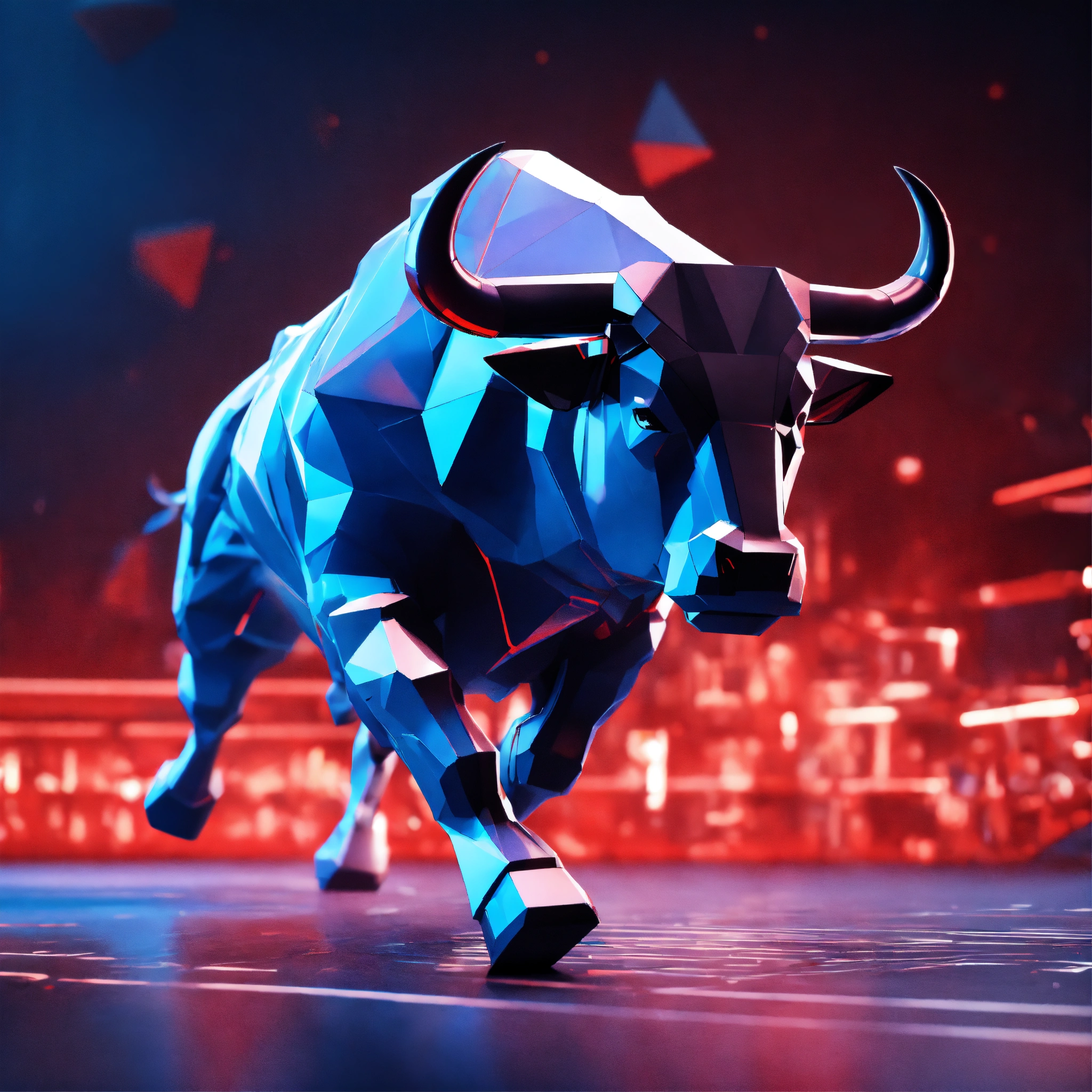 geometric-aggressive-bull-muscular-running