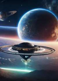 Blue Orange Swirl – Poster (Copy)